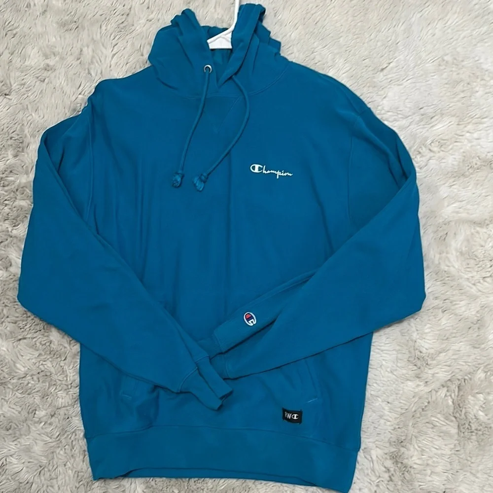 Champion Blue Sweatshirt Athletic Style